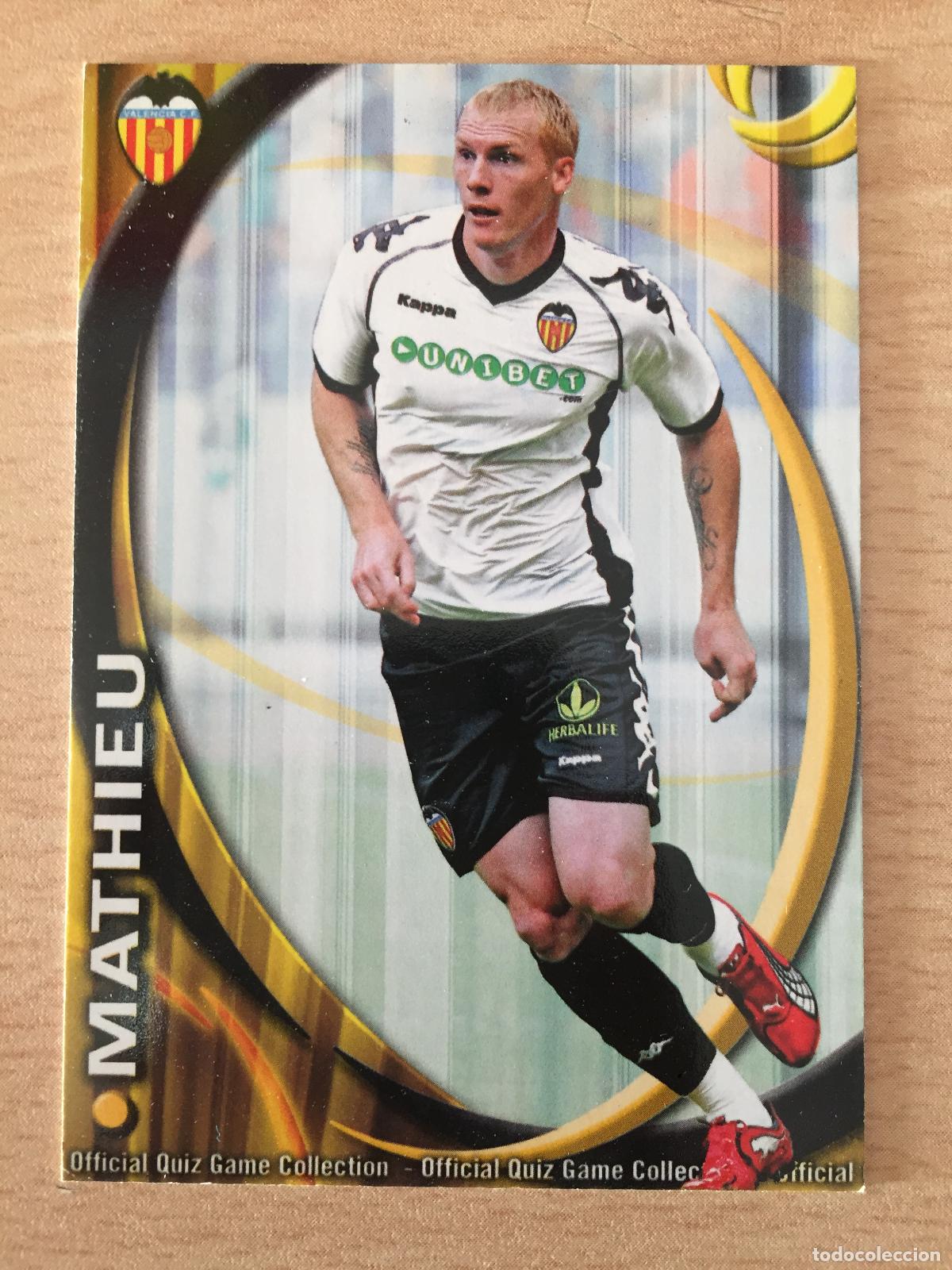 Cromos de f&uacute;tbol: 2010-2011 - 64 MATHIEU - VALENCIA CF - MUNDICROMO - Foto 1