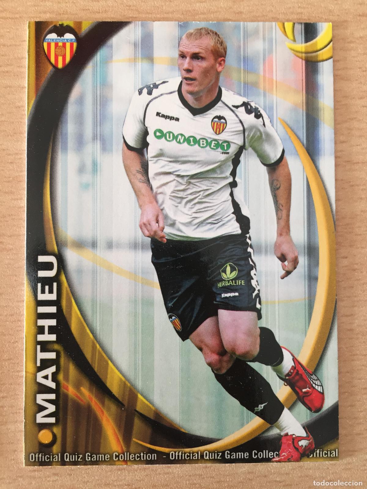 Cromos de f&uacute;tbol: 2010-2011 - 64 MATHIEU - VALENCIA CF - MUNDICROMO - Foto 1