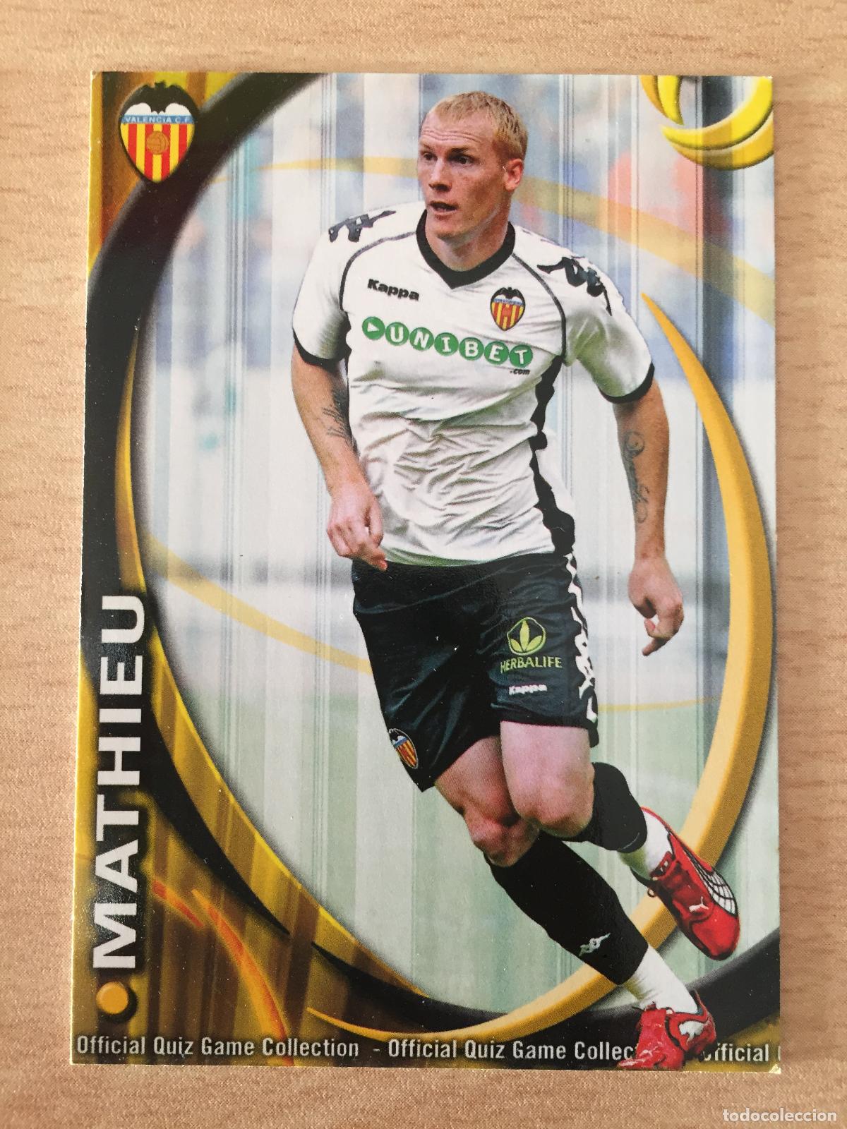 Cromos de f&uacute;tbol: 2010-2011 - 64 MATHIEU - VALENCIA CF - MUNDICROMO - Foto 1
