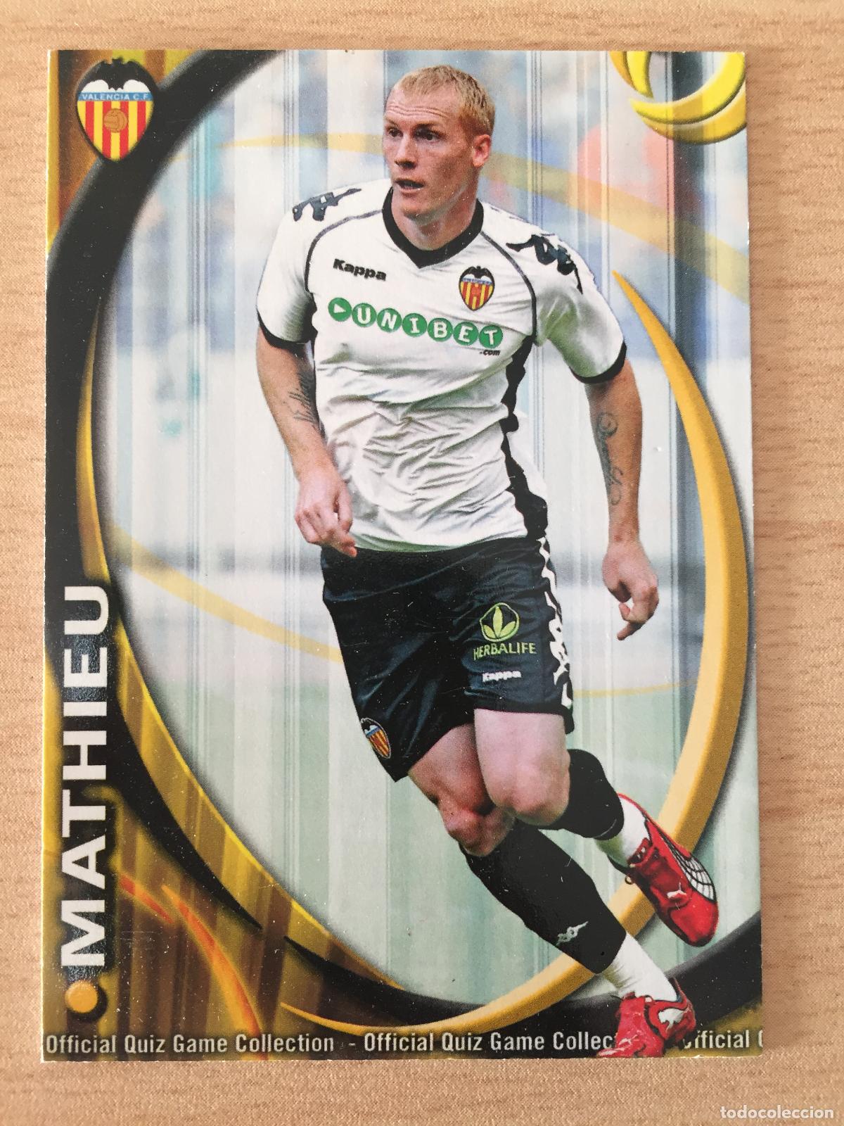 Cromos de f&uacute;tbol: 2010-2011 - 64 MATHIEU - VALENCIA CF - MUNDICROMO - Foto 1