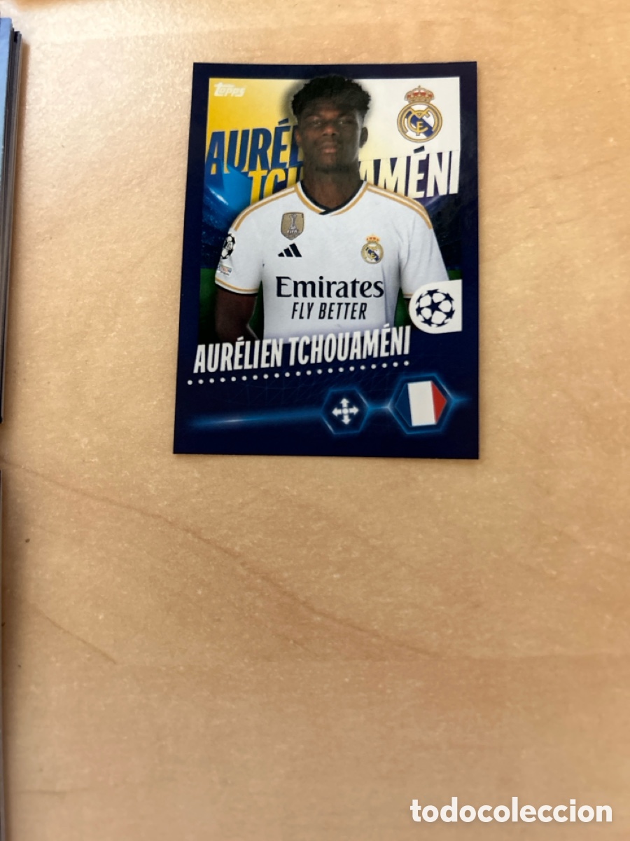 Cartes &agrave; collectionner de Football: Tchouameni 419 Real Madrid Topps Stickers 23 24 UEFA Champions League 2023 2024 23/24 2023/24