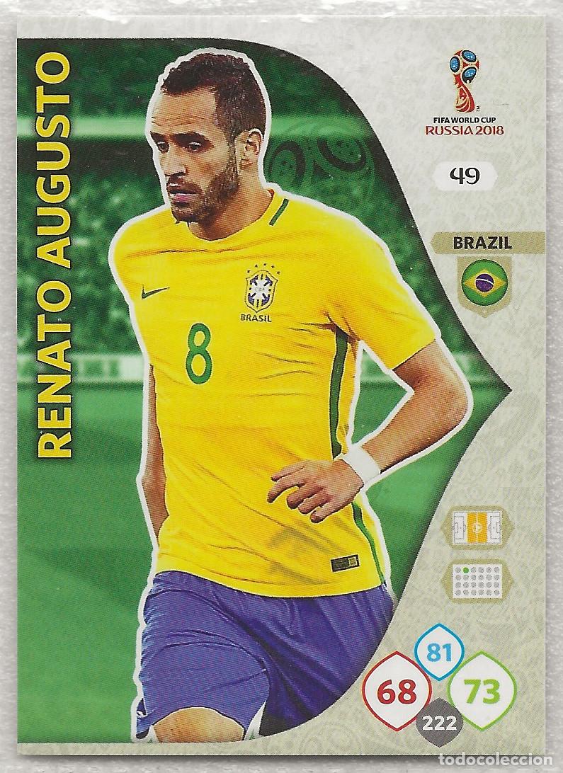 Fu&szlig;ball-Sticker: 49 Renato Augusto Adrenalyn Mundial 2018 (versi&oacute;n LatAm)