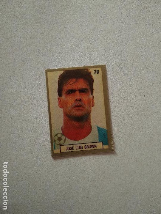 Fu&szlig;ball-Sticker: 79 JOSE LUIS BROWN ARGENTINA CROMO FUTBOL MUNDIAL 1990 REYAUCA WORLD CUP COPA MUNDO