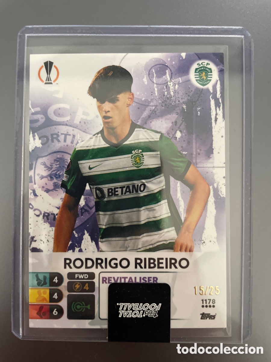 Cartes &agrave; collectionner de Football: Rodrigo Robeiro 1178 numerada 15/25 Topps Total Football Sporting Lisbos