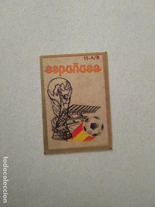 Cromos de f&uacute;tbol: 15-A/R PORTADA MUNDIAL ESPA&Ntilde;A 1982 CROMO FUTBOL MUNDIAL 1990 REYAUCA WORLD CUP COPA MUNDO