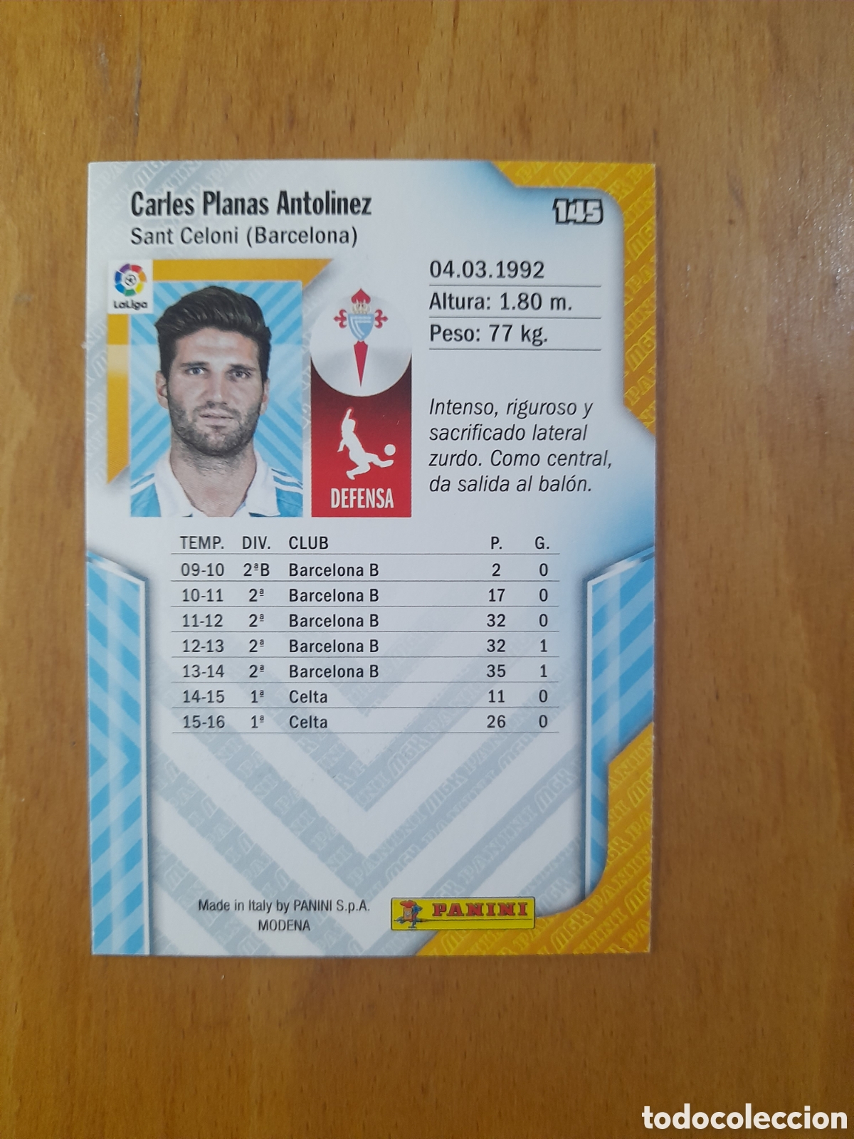 Cromos de f&uacute;tbol: N&deg;145 Planas Megacracks 2016/2017 - Foto 1