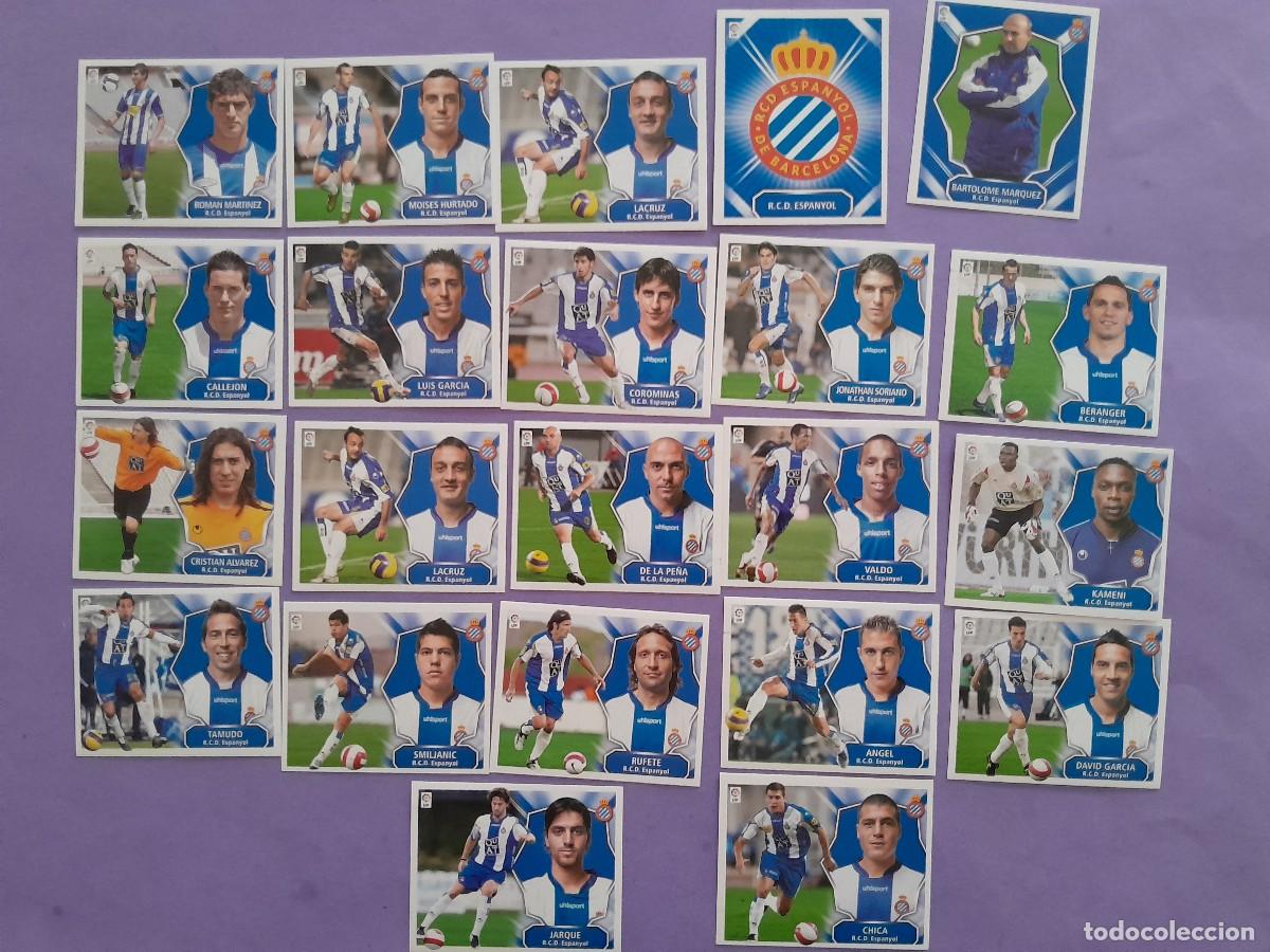 Figurine di Calcio: LOTE 22 CROMOS ALBUM FUTBOL LIGA 08 09 2008 2009 R C D ESPA&Ntilde;OL FICHAJES ROMAN MARTINEZ