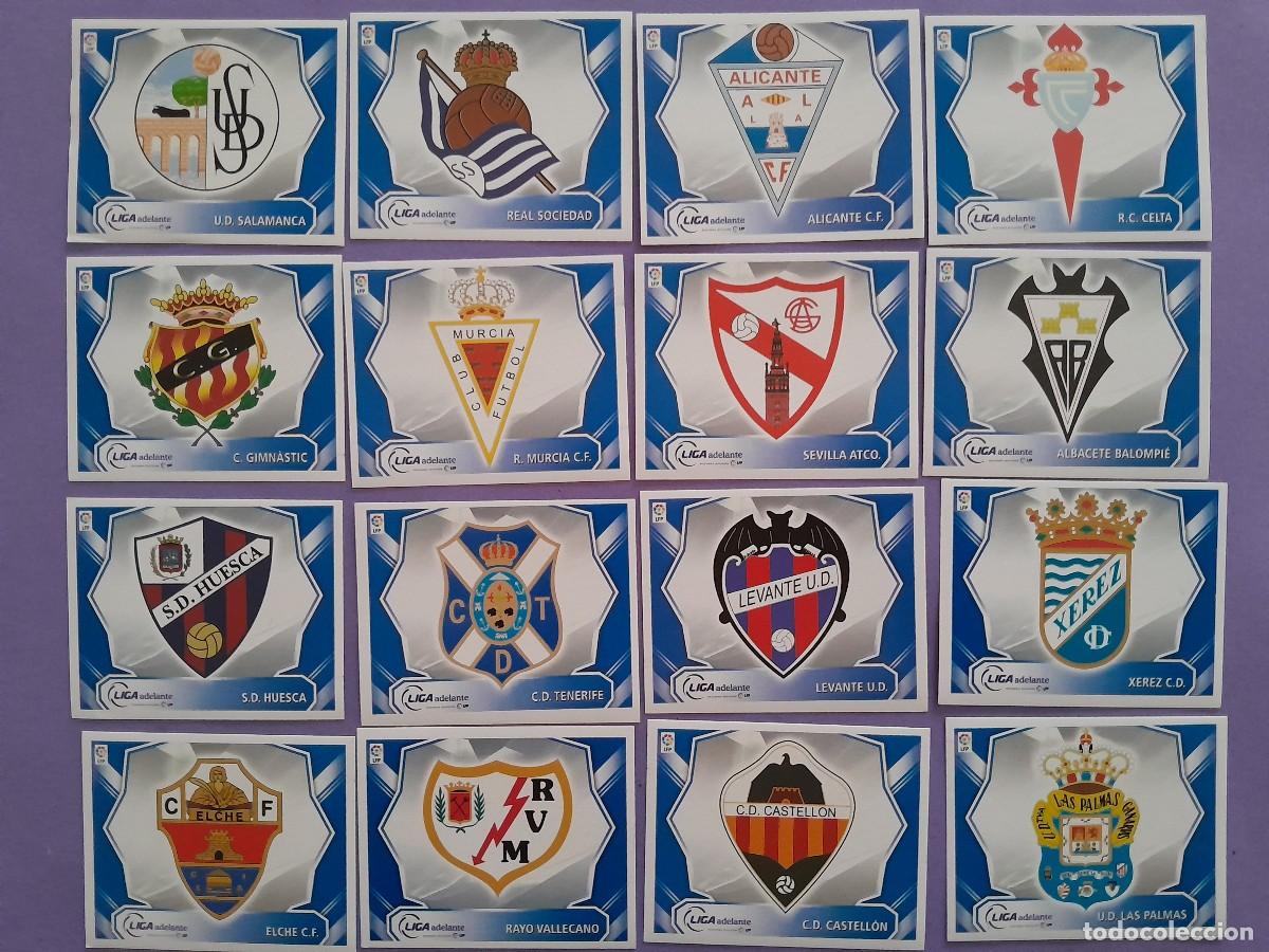 Figurine di Calcio: LOTE 16 CROMOS ALBUM FUTBOL LIGA 08 09 2008 2009 ESCUDOS LIGA ADELANTE SEGUNDA DIVISION