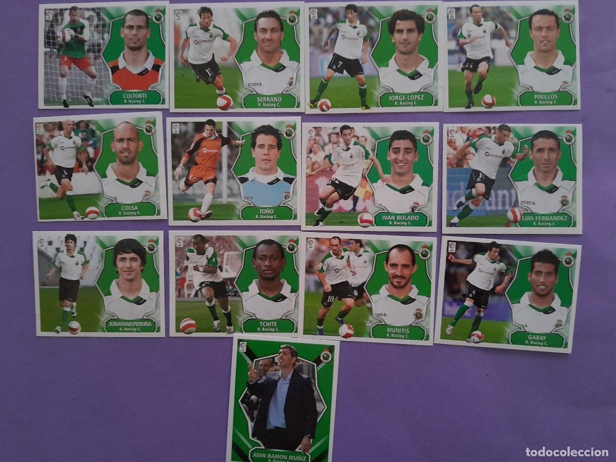 Figurine di Calcio: LOTE 13 CROMOS ALBUM FUTBOL LIGA 08 09 2008 2009 R RACING CLUB