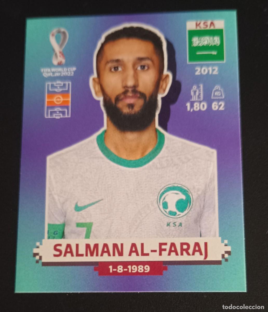 Cromos de F&uacute;tbol: KSA12 AL-FARAJ ARABIA SAUDI KSA 12 STICKER PANINI MUNDIAL 2022 WORLD CUP QATAR COPA MUNDO