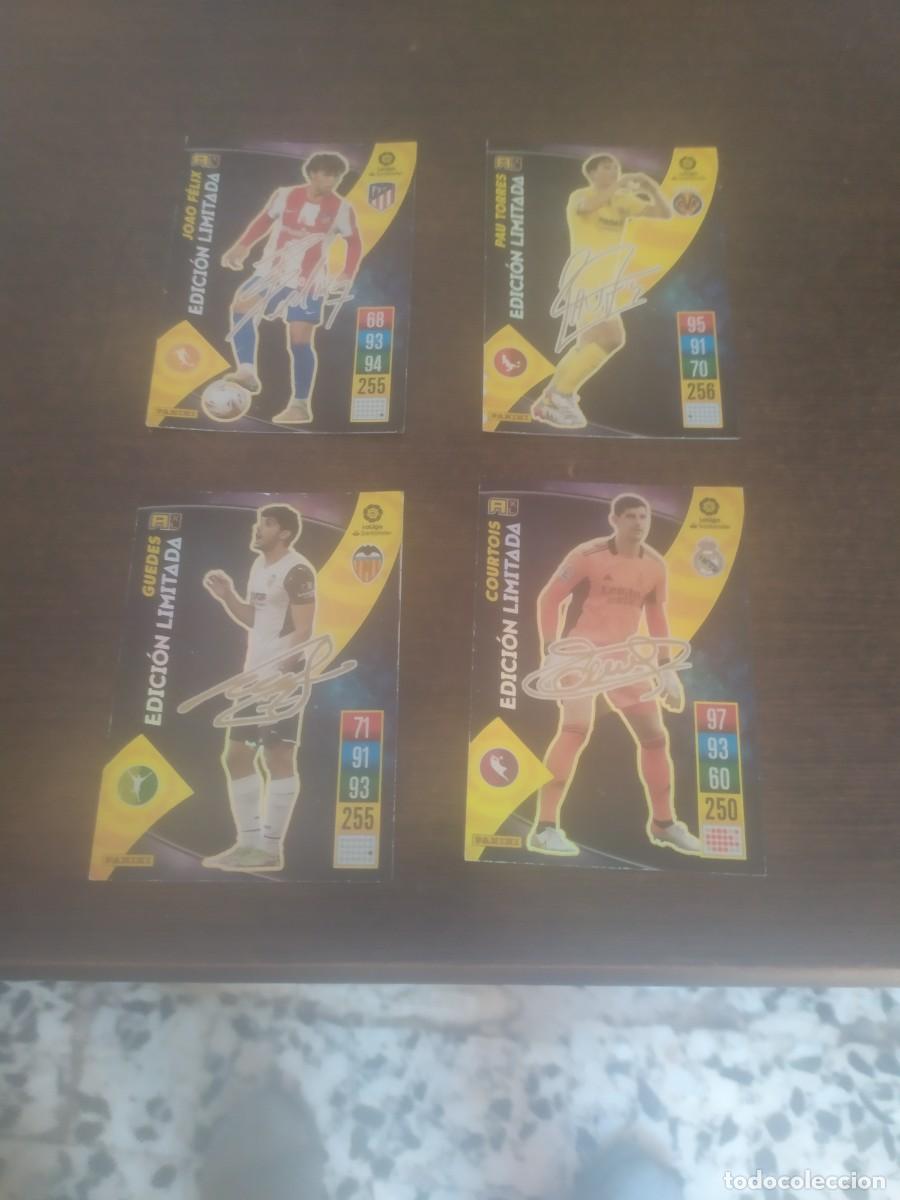 Cromos de F&uacute;tbol: LAS 4 EDICIONES LIMITADA FIRMADA ADRENALYN 2021-22 GUEDES COURTOIS JOAO PAU 21-22