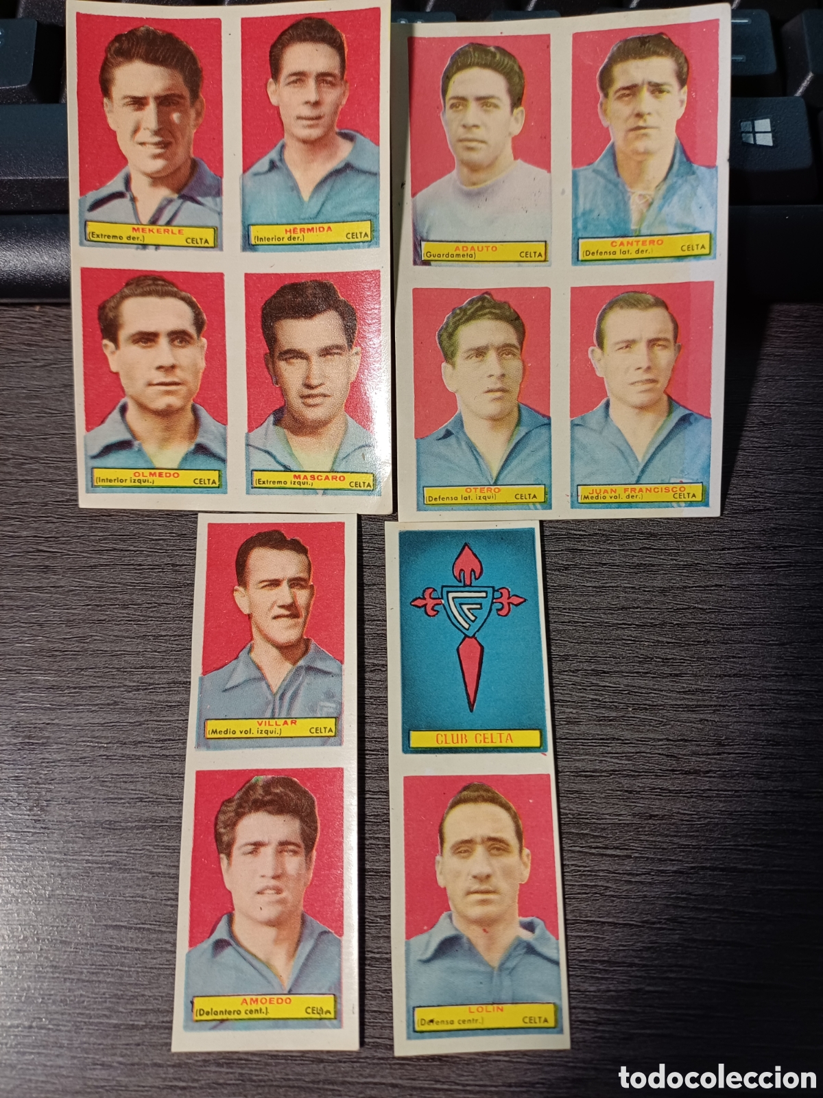 Cromos de f&uacute;tbol: CROMOS FUTBOL, CAMPEONES 1953, EQUIPO CELTA COMPLETO, BRUGUERA, NUNCA PEGADOS