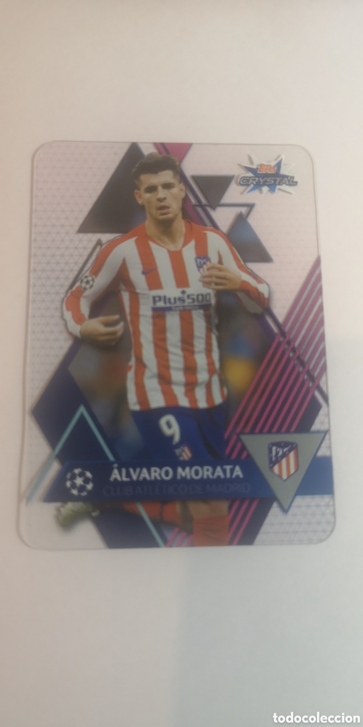 Cromos de F&uacute;tbol: TOPPS CRYSTAL UEFA CHAMPIONS LEAGUE 2019 2020 ALVARO MORATA ATLETICO DE MADRID - 10
