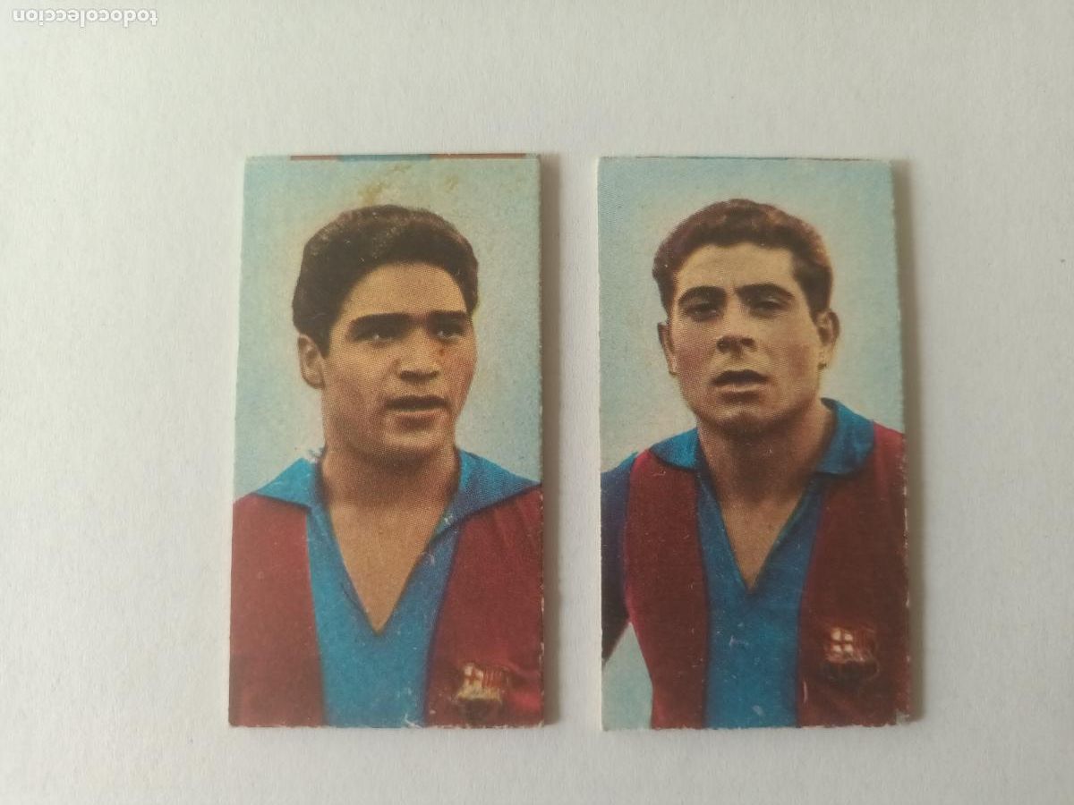 Cromos de f&uacute;tbol: CROMO BENITEZ, OLIVELLA, FUTBOL CLUB BARCELONA. CONCESIONARIOS DAVI Y CIA. TICKET BASCULA