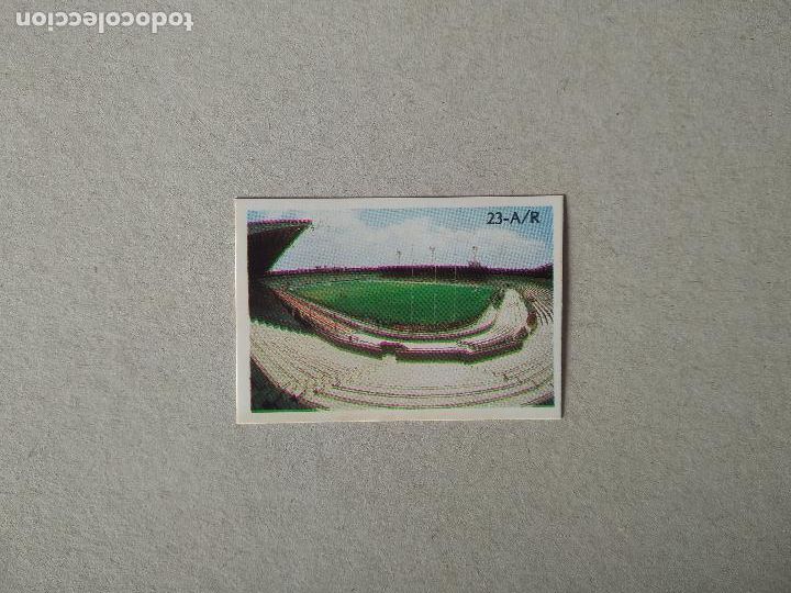 Fu&szlig;ball-Sticker: 23 CAMPO ESTADIO 3 TRES DE MARZO CROMO FUTBOL MUNDIAL 1986 REYAUCA WORLD CUP COPA MUNDO