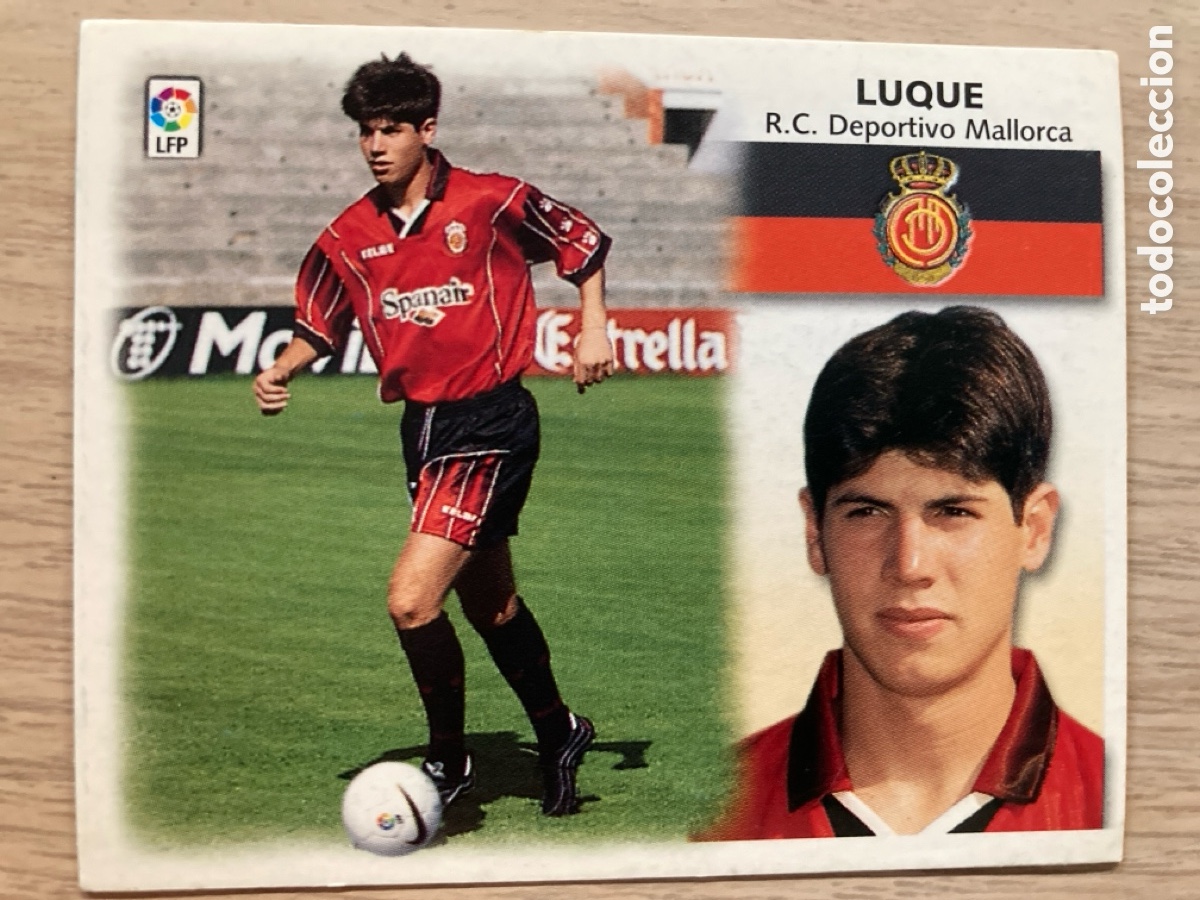 Cromos de f&uacute;tbol: Luque Baja Mallorca Este 99 00 sin pegar - Foto 1
