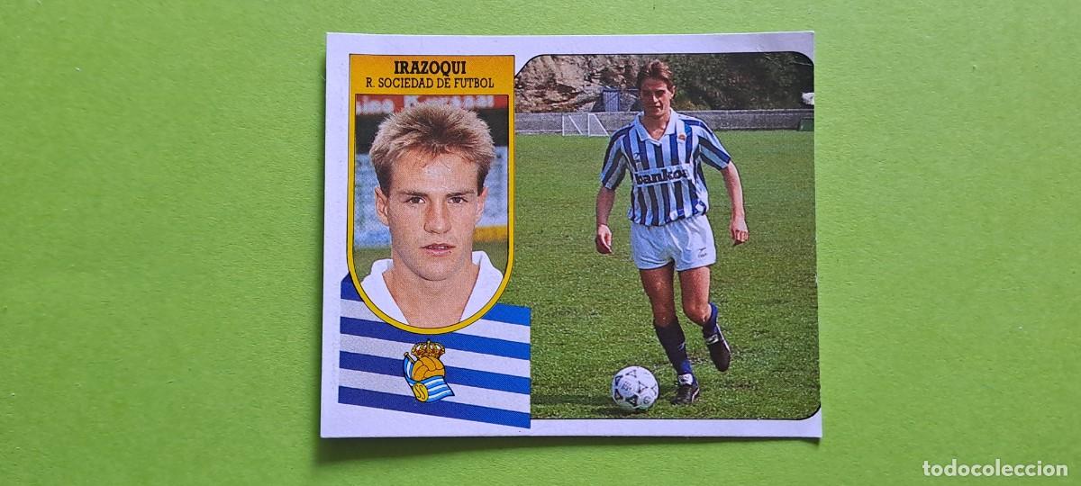 Cromos de F&uacute;tbol: IRAZOQUI REALSOCIEDAD ESTE 91 92 1991 1992 RECUPERADO