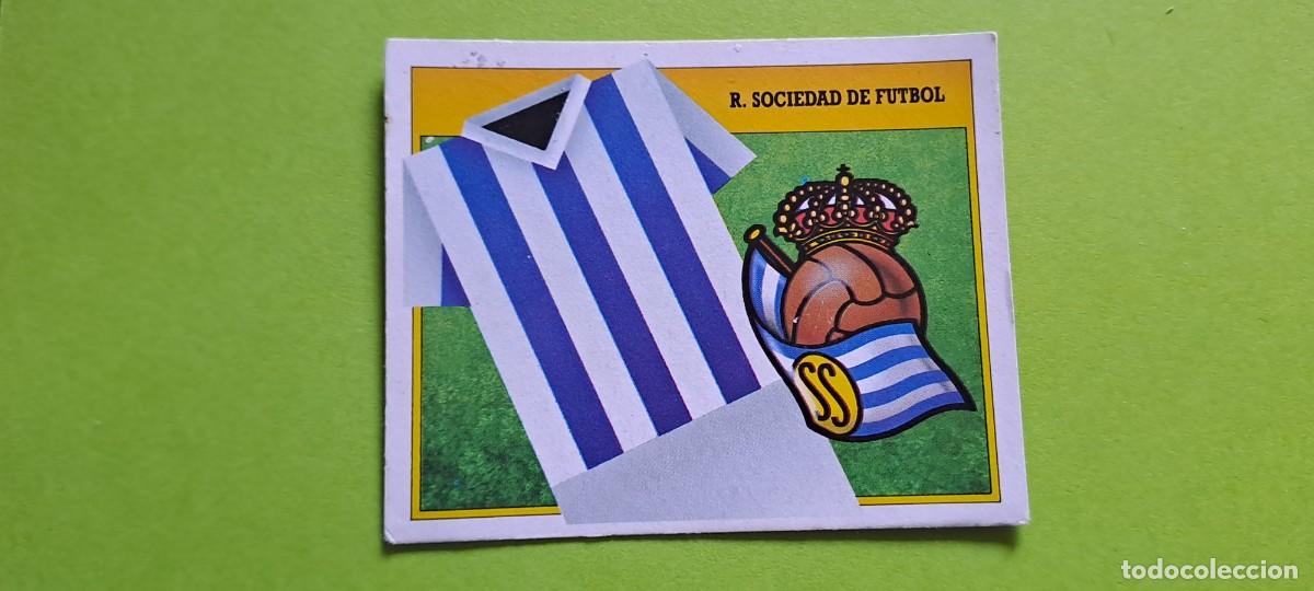Cromos de F&uacute;tbol: ESCUDO REALSOCIEDAD ESTE 91 92 1991 1992 RECUPERADO