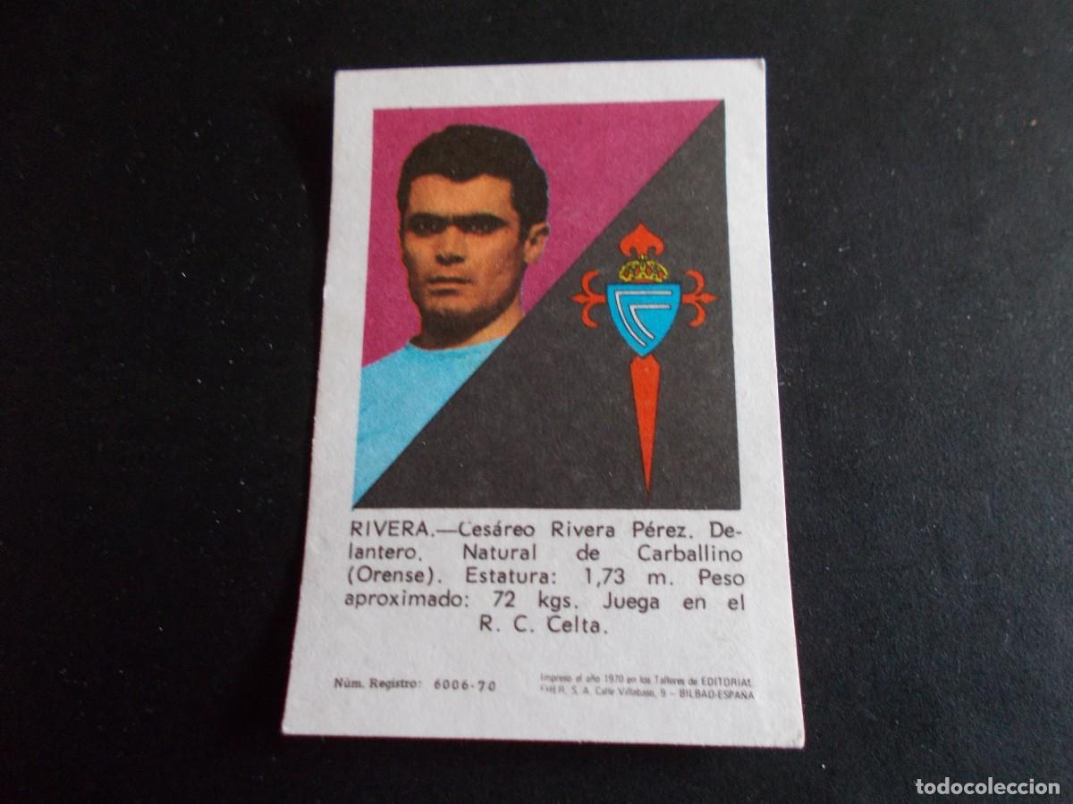 Cromos de f&uacute;tbol: FHER 1970 RIVERA CELTA SIN PEGAR - Foto 2