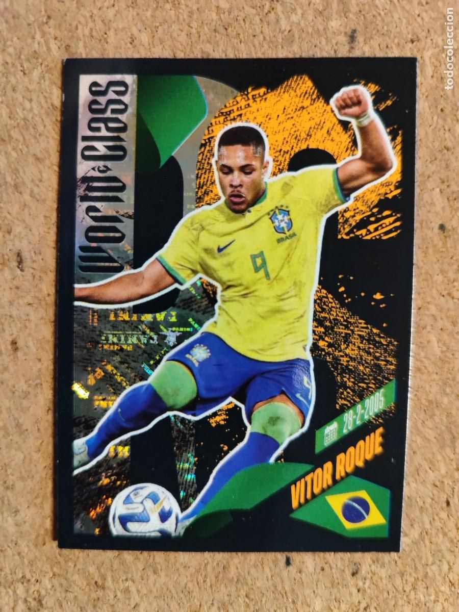 Football Stickers: WORLD CLASS 2024 STICKER RISING STAR VITOR ROQUE BRASIL #382 PANINI THE GAME CHANGERS