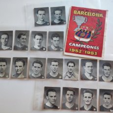 Cromos de Fútbol: ALBUM CLUB DE FUTBOL BARCELONA CAMPEONES DE LIGA 1952 - 53, 17 CROMOS SIN PEGAR Y ALBUM VACIO
