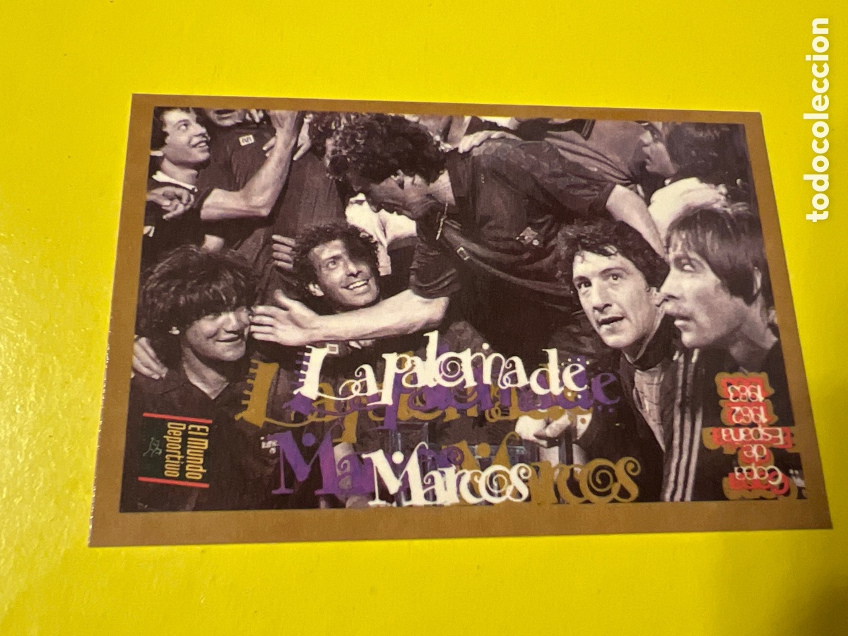 Football Stickers: C1370. EL MUNDO DEPORTIVO 1995 - &Aacute;LBUM DE ORO DEL BAR&Ccedil;A- COPA DE ESPA&Ntilde;A 82/83 LA PALOMA DE MARCOS
