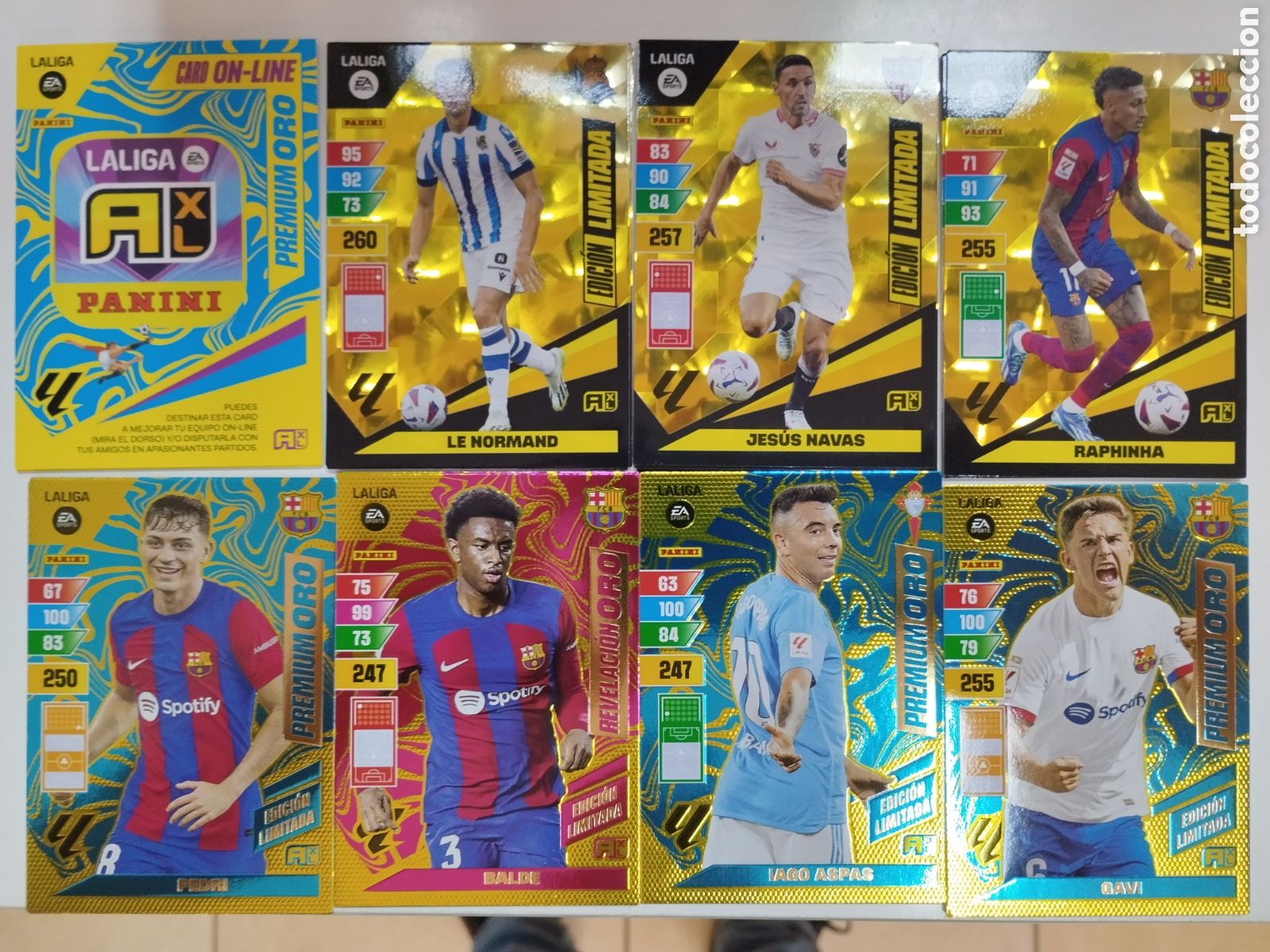 Cartes &agrave; collectionner de Football: ADRENALYN 2023 2024 PREMIUM ORO LOTE