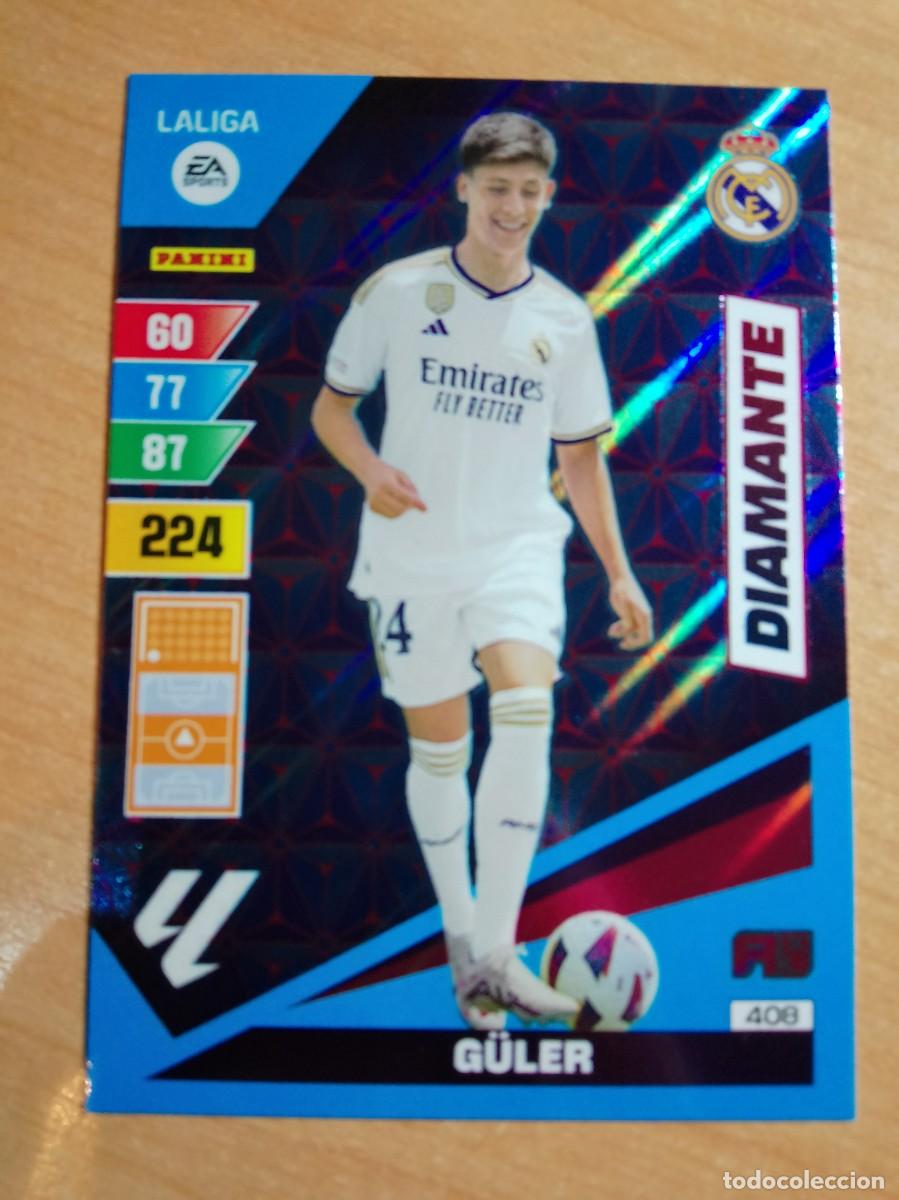 Fu&szlig;ball-Sticker: 408 G&Uuml;LER DIAMANTE REAL MADRID 23 24 ADRENALYN XL 2023 2024 NUEVO DE SOBRE