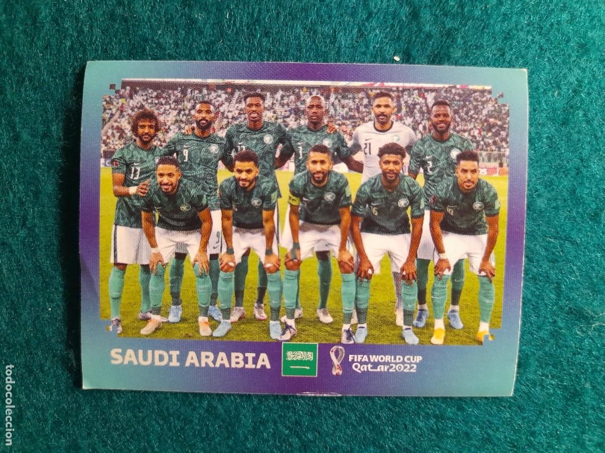 Cromos de f&uacute;tbol: CROMO FIFA WORLD CUP QATAR 2022, PANINI. ARABIA SAUDI. EQUIPO. KSA 1