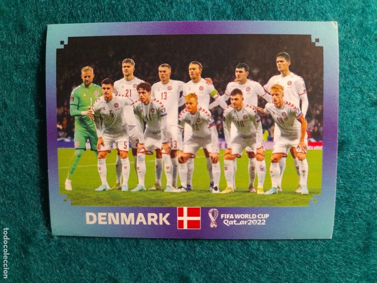Cromos de F&uacute;tbol: CROMO FIFA WORLD CUP QATAR 2022, PANINI. DENMARK. EQUIPO. DEN 1