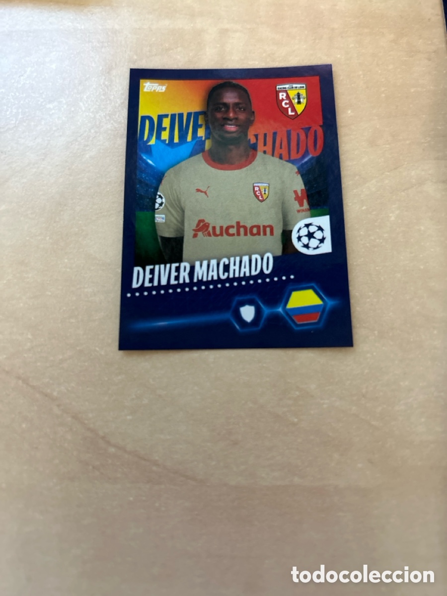 Cromos de F&uacute;tbol: Deiver Machado 394 Lens Topps Stickers 23 24 UEFA Champions League 2023 2024 23/24 2023/24