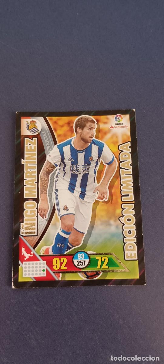 Cromos de f&uacute;tbol: &Iacute;&Ntilde;IGO MART&Iacute;NEZ EDICION LIMITADA 16-17 - Foto 1