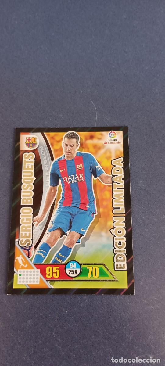 Cromos de f&uacute;tbol: SERGIO BUSQUETS EDICION LIMITADA 16-17 - Foto 1