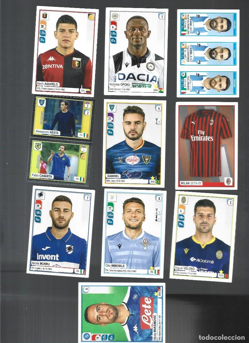 Cromos de Futebol: 1 LOTE DE 10 CROMOS FUTBOL LIGA ITALIANA 2019-2020 PANINI
