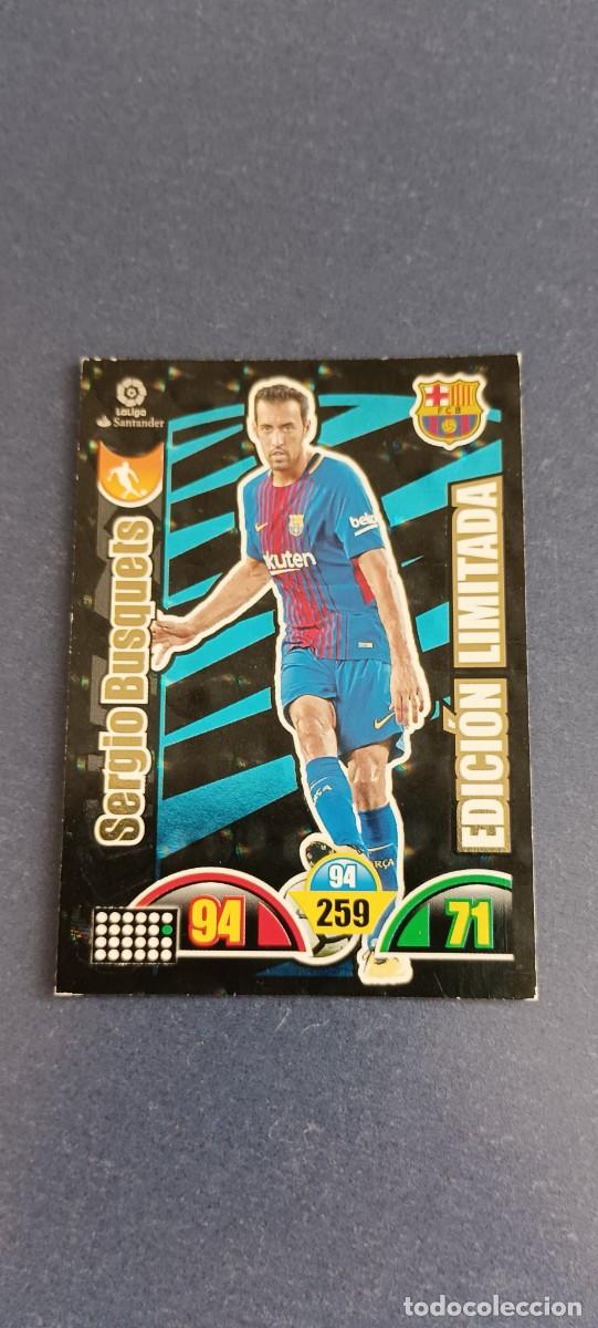Cromos de f&uacute;tbol: SERGIO BUSQUETS EDICION LIMITADA 17-18 - Foto 1