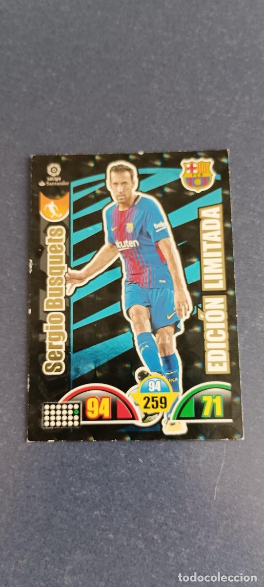 Cromos de f&uacute;tbol: SERGIO BUSQUETS EDICION LIMITADA 17-18 - Foto 1