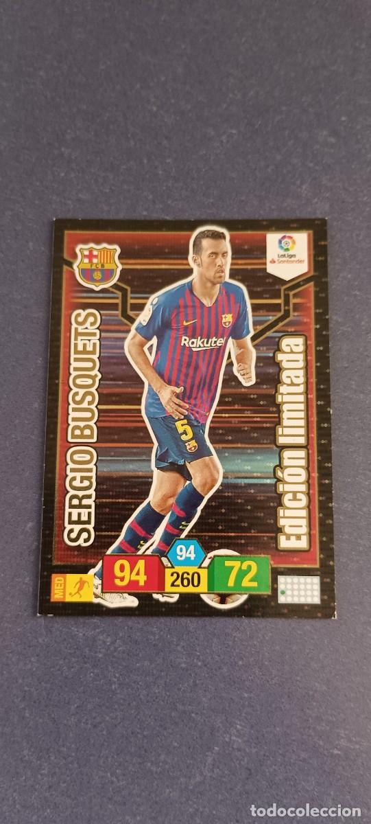 Cromos de f&uacute;tbol: SERGIO BUSQUETS EDICION LIMITADA 18-19 - Foto 1