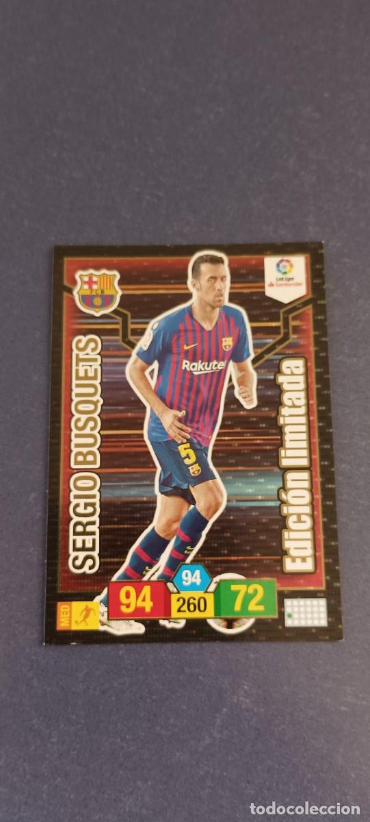 Cromos de f&uacute;tbol: SERGIO BUSQUETS EDICION LIMITADA 18-19 - Foto 1