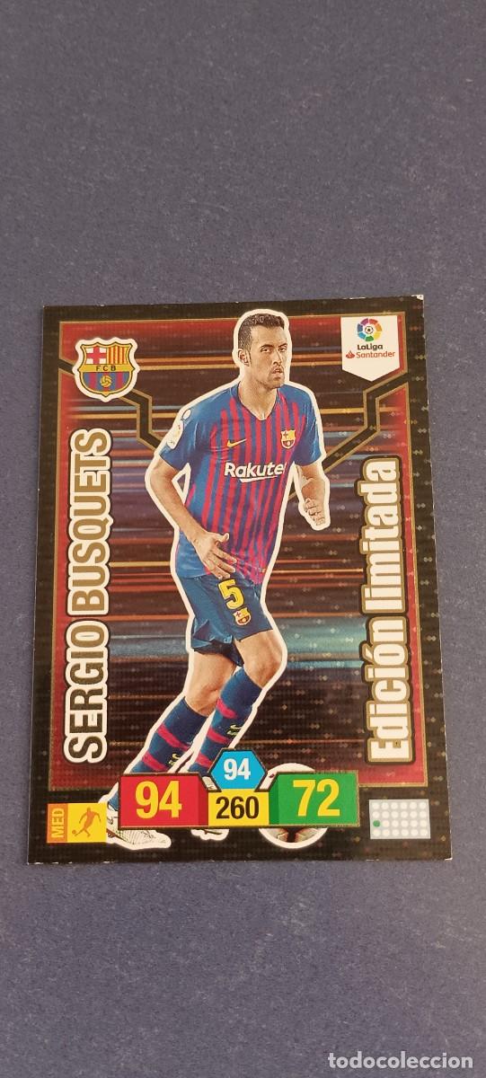Cromos de f&uacute;tbol: SERGIO BUSQUETS EDICION LIMITADA 18-19 - Foto 1