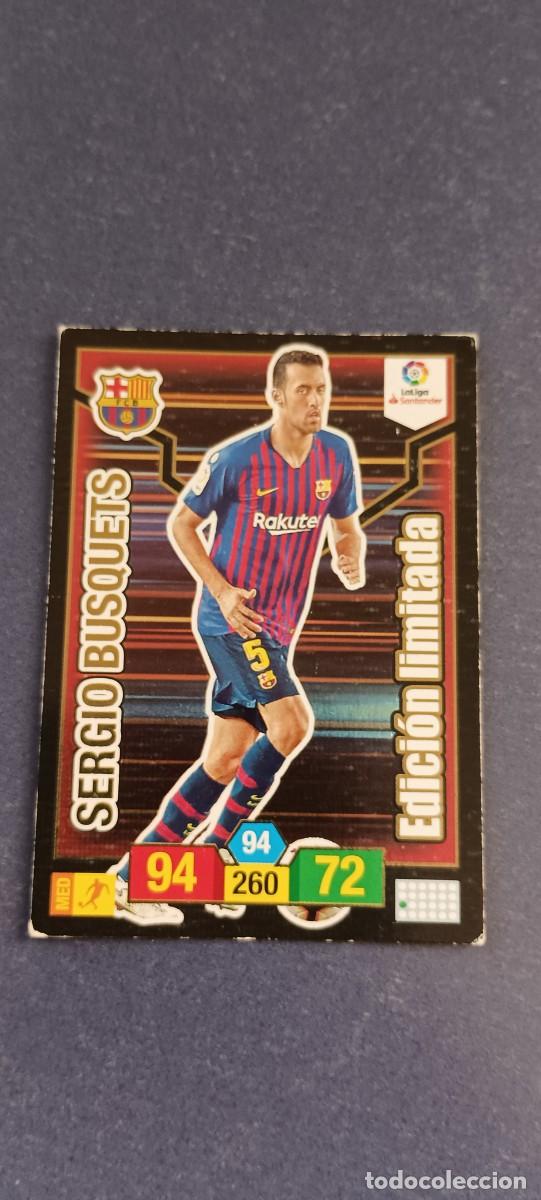 Cromos de f&uacute;tbol: SERGIO BUSQUETS EDICION LIMITADA 18-19 - Foto 1