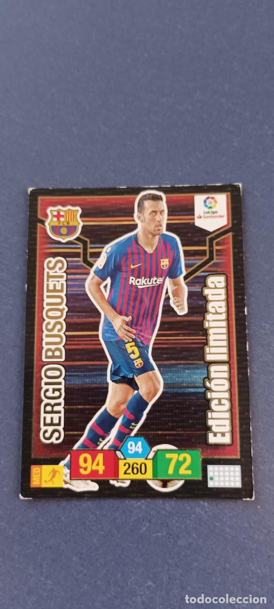 Cromos de f&uacute;tbol: SERGIO BUSQUETS EDICION LIMITADA 18-19 - Foto 1