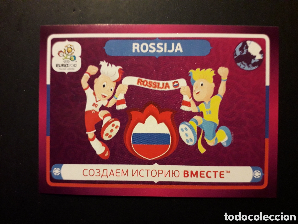 Figurine di Calcio: BANDERA N&deg; 32 RUSIA EURO 2012 POLONIA UCRANIA VERSI&Oacute;N ALEMANA SIN PEGAR PEDIDO M&Iacute;NIMO 3&euro;
