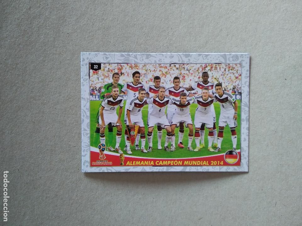 Football Stickers: 32 ALEMANIA 2014 EQUIPO PLANTILLA CROMO FUTBOL MUNDIAL 2018 TARJETA WORLD CUP EDITADO PER&Uacute;