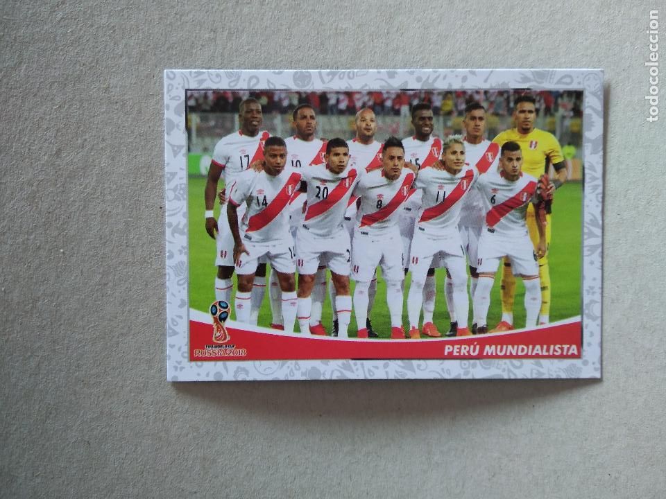 Figurine di Calcio: PERU MUNDIALISTA EQUIPO PLANTILLA CROMO FUTBOL MUNDIAL 2018 TARJETA WORLD CUP EDITADO PER&Uacute;