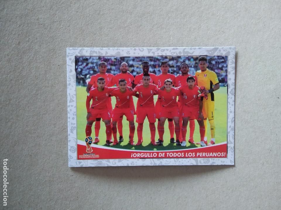 Cromos de F&uacute;tbol: ORGULLO PERU EQUIPO PLANTILLA CROMO FUTBOL MUNDIAL 2018 TARJETA WORLD CUP EDITADO PER&Uacute;