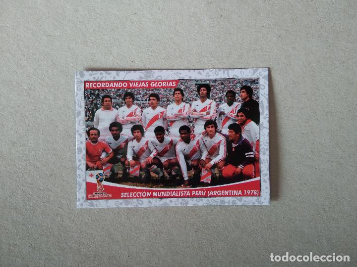 Figurine di Calcio: PERU EQUIPO PLANTILLA 1978 CROMO FUTBOL MUNDIAL 2018 TARJETA WORLD CUP EDITADO PER&Uacute;