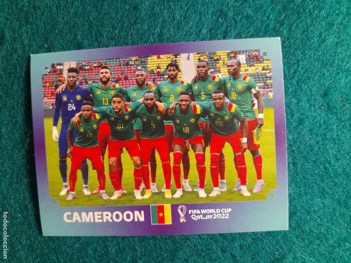 Cromos de F&uacute;tbol: CROMO FIFA WORLD CUP QATAR 2022, PANINI. CAMEROON. EQUIPO. CMR 1