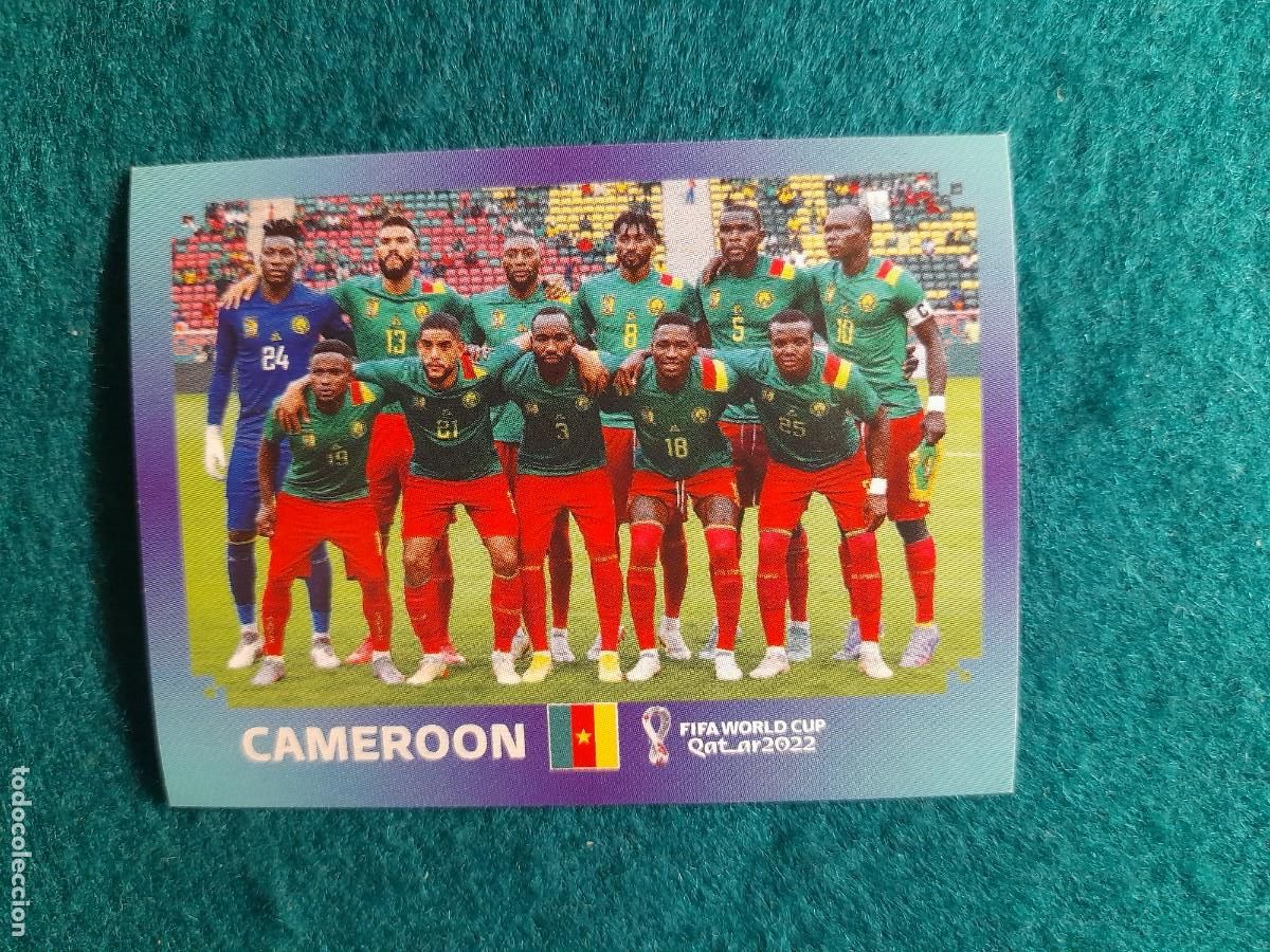 Cromos de F&uacute;tbol: CROMO FIFA WORLD CUP QATAR 2022, PANINI. CAMEROON. EQUIPO. CMR 1
