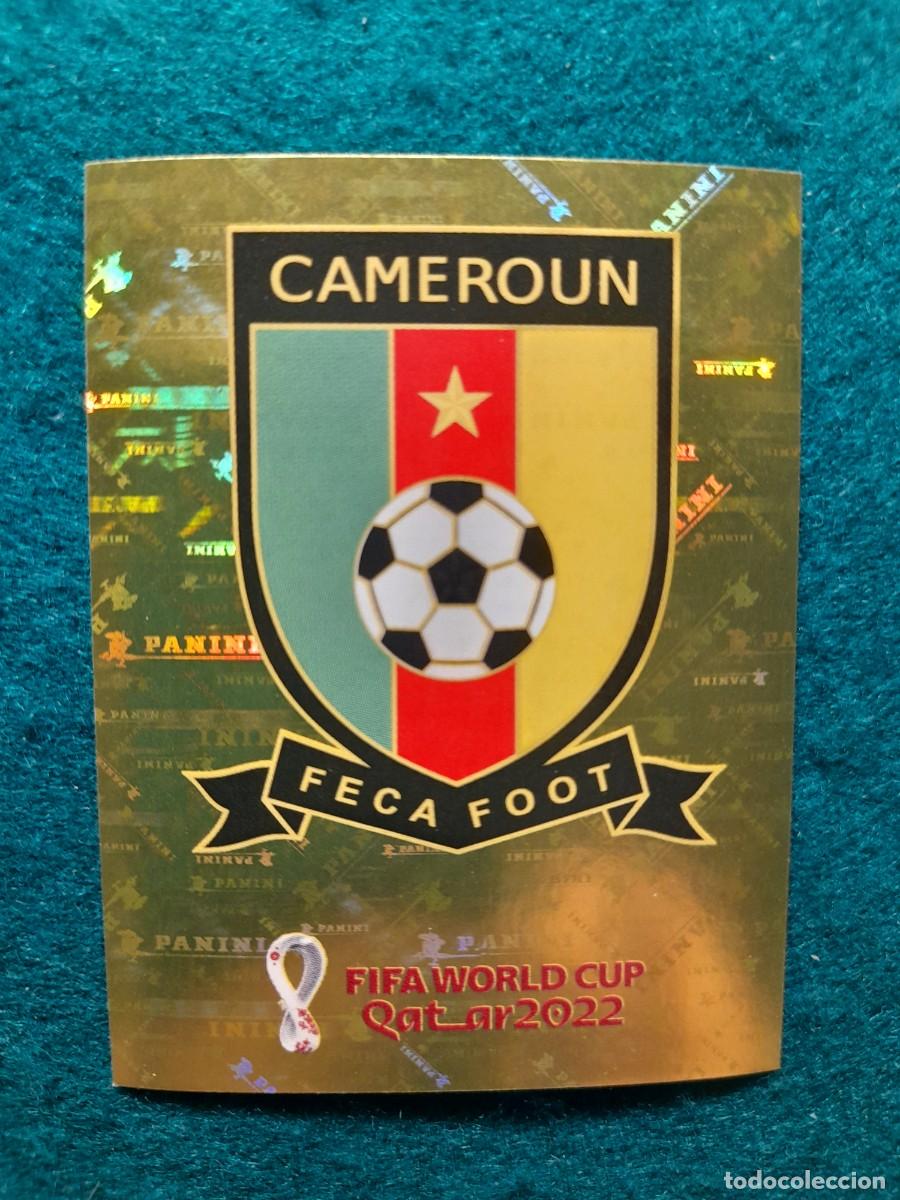 Cromos de F&uacute;tbol: CROMO FIFA WORLD CUP QATAR 2022, PANINI. CAMEROON. ESCUDO. CMR 2
