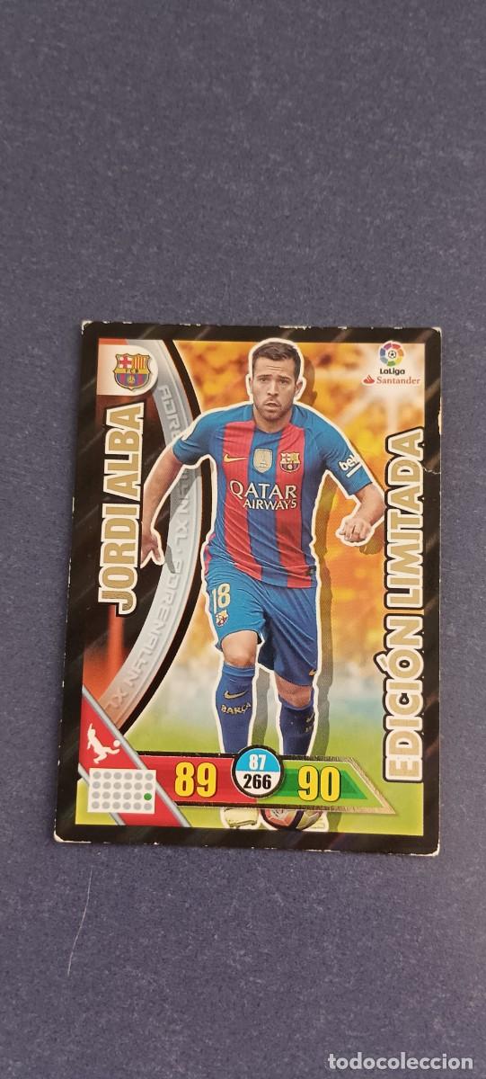 Cromos de f&uacute;tbol: JORDI ALBA EDICION LIMITADA 16-17 - Foto 1